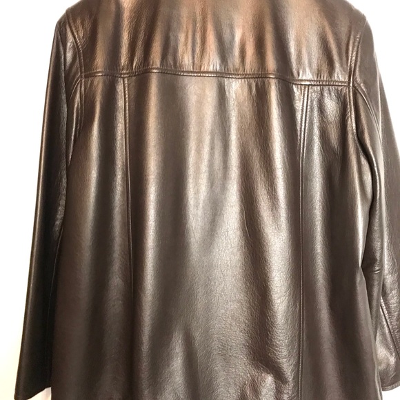 Colebrook and company brown leather jacket large - Picture 2 of 8